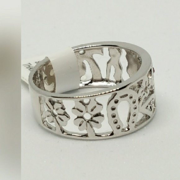 Jewelry - 925 Sterling Silver Good Luck Ring S8